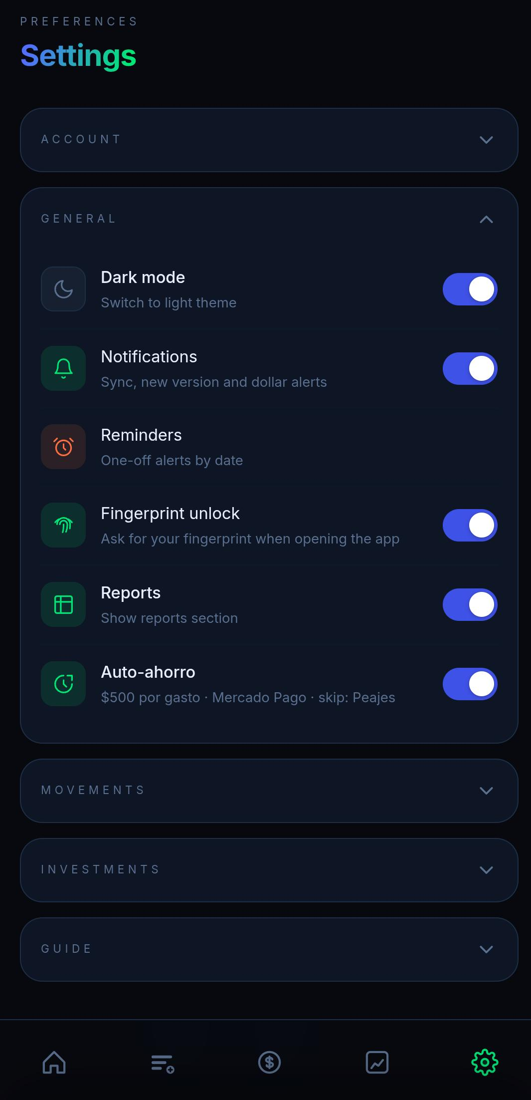 Configuración